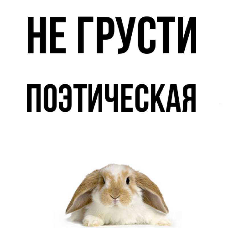 Картинка Не грусти, Поэтическая