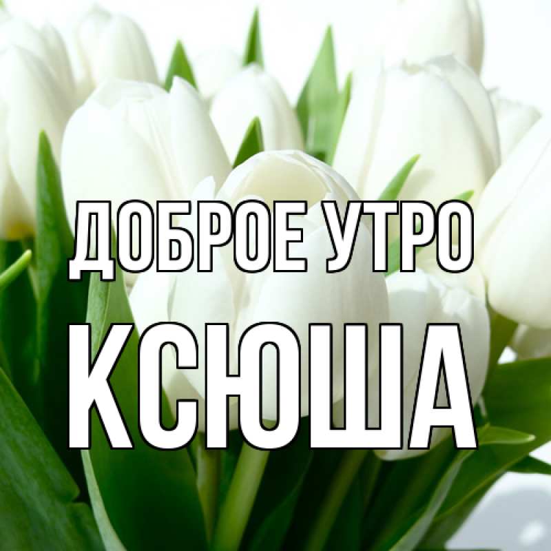 Картинка Доброе утро, Ксюша