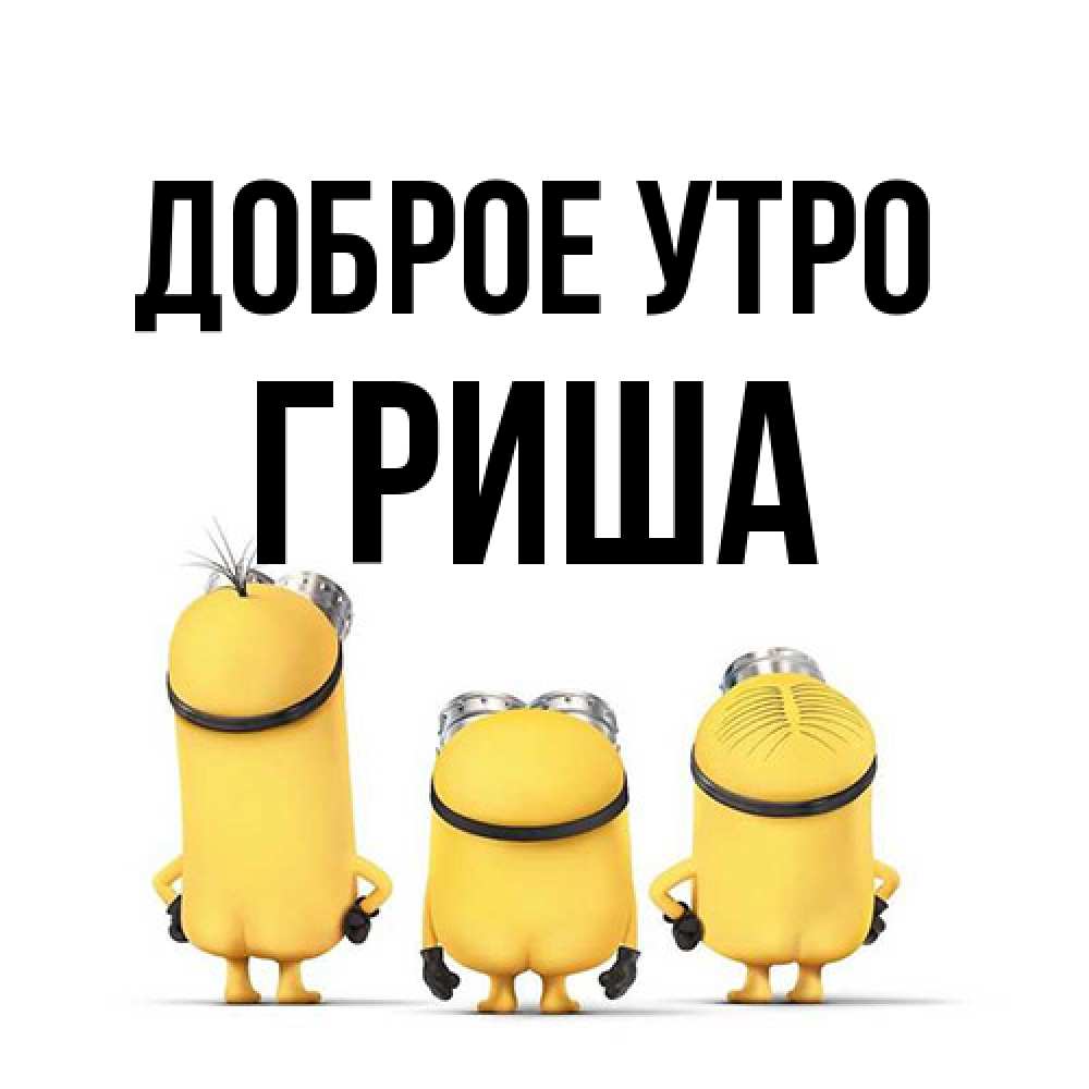 Открытка на каждый день с именем, Гриша Доброе утро подписать открытку онлайн бесплатно Прикольная открытка с пожеланием онлайн скачать бесплатно 