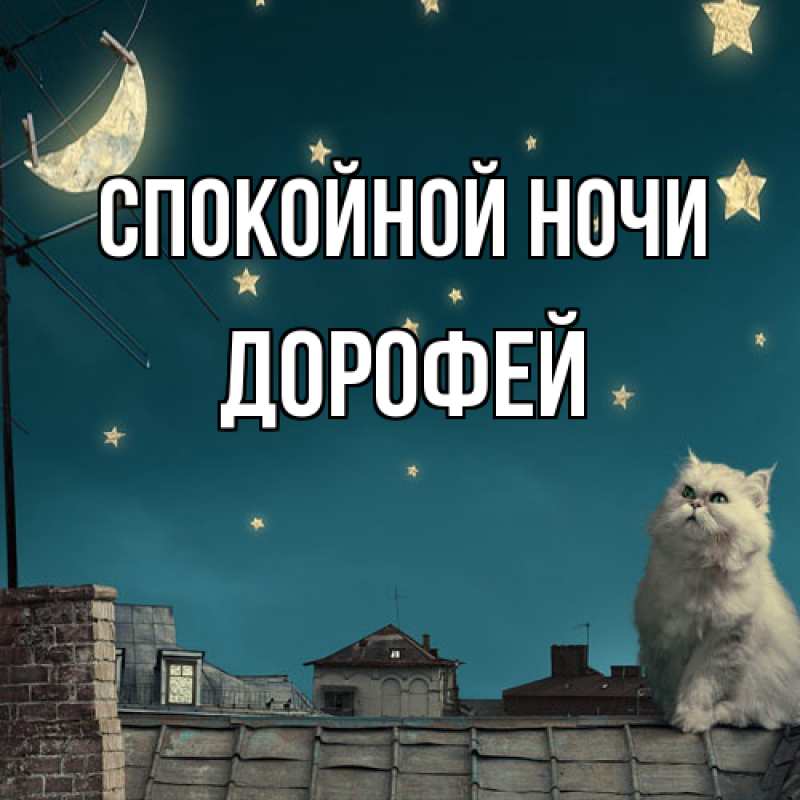 Открытка с именем, Дорофей, Спокойной ночи