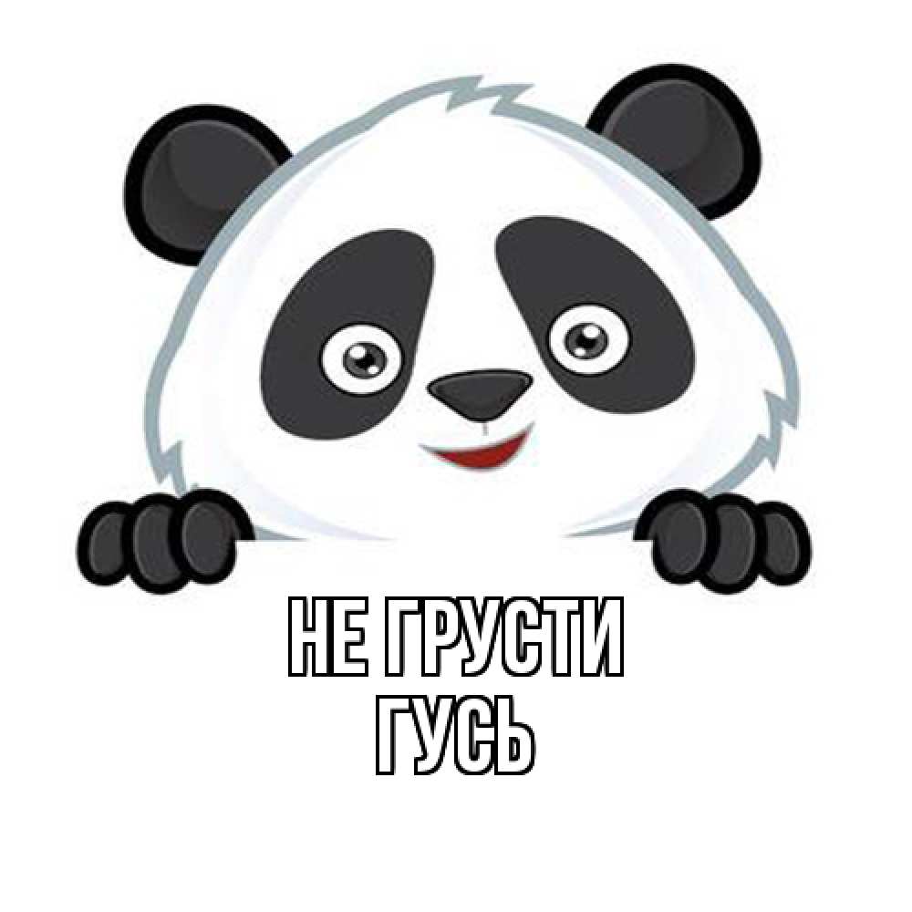 Открытка на каждый день с именем, Гусь Не грусти картинки с пандами Прикольная открытка с пожеланием онлайн скачать бесплатно 