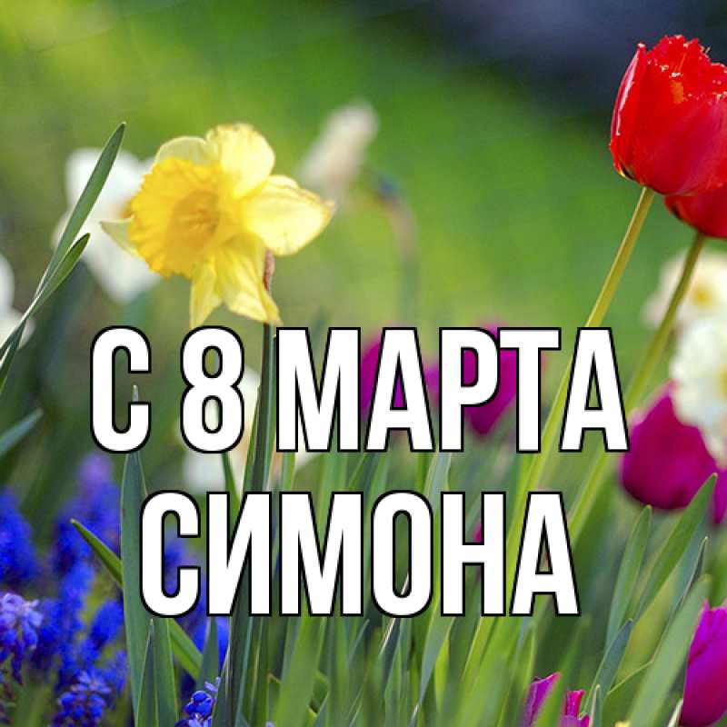 Картинка C 8 МАРТА, Симона