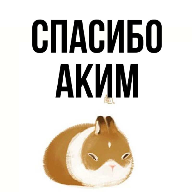 Картинка Спасибо, Аким