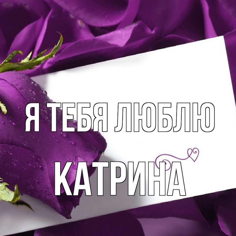 Картинка Я тебя люблю, Катрина