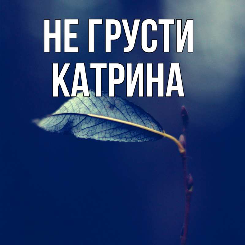 Картинка Не грусти, Катрина