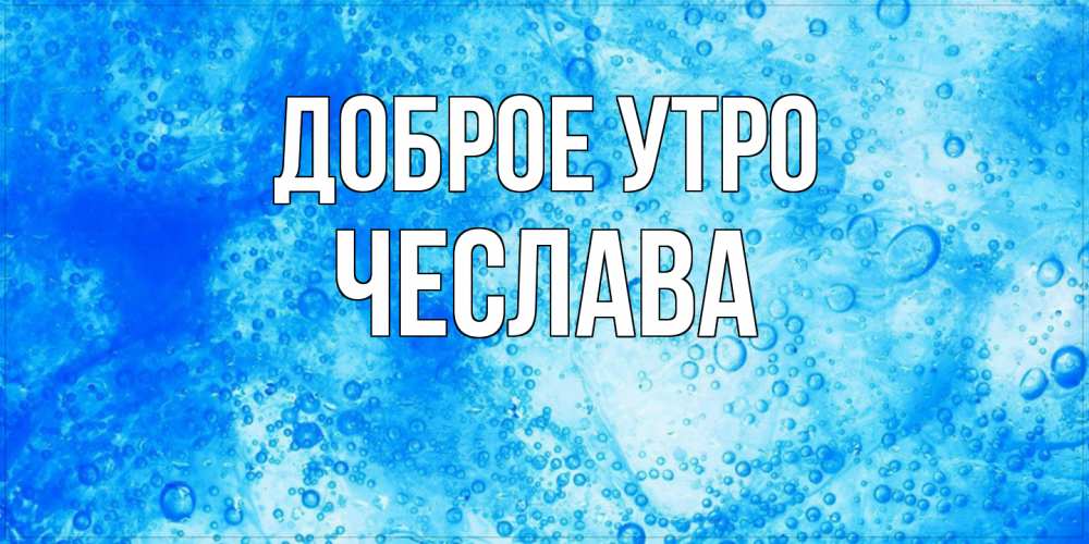 Открытка на каждый день с именем, Чеслава Доброе утро хорошее утро под водой Прикольная открытка с пожеланием онлайн скачать бесплатно 