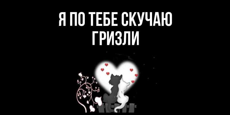 Картинка Я по тебе скучаю, Гризли
