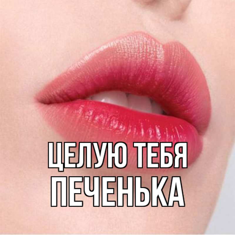 Картинка Целую тебя, Печенька