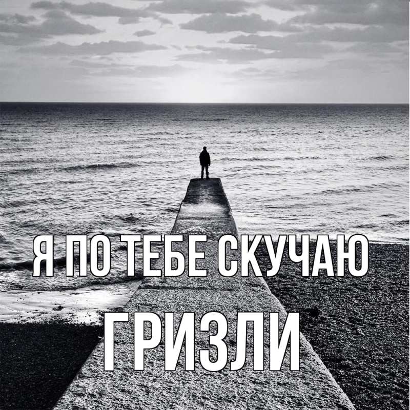 Картинка Я по тебе скучаю, Гризли