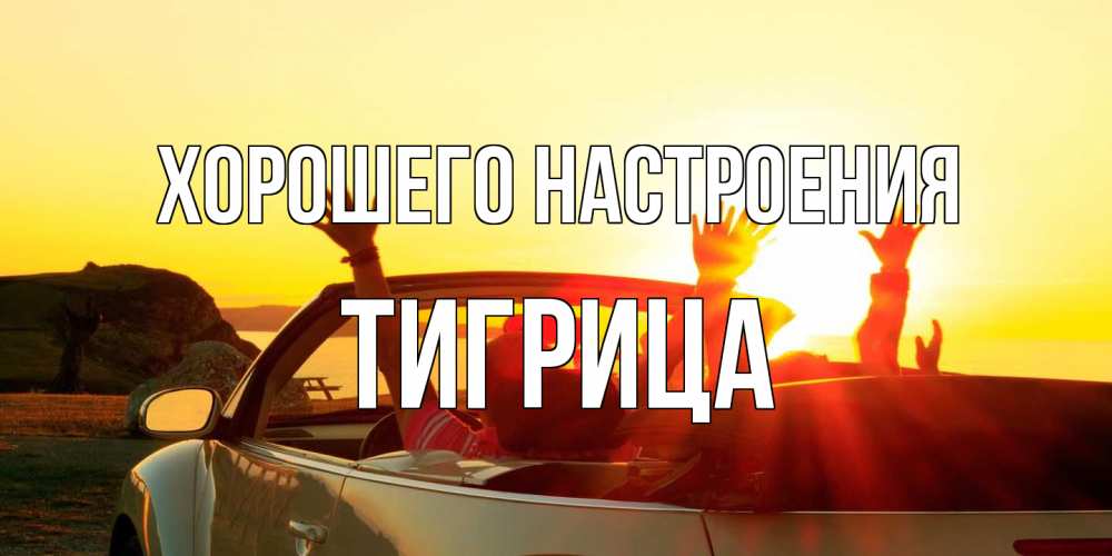 Открытка на каждый день с именем, Тигрица Хорошего настроения фото счастливые люди в хорошем настроении Прикольная открытка с пожеланием онлайн скачать бесплатно 