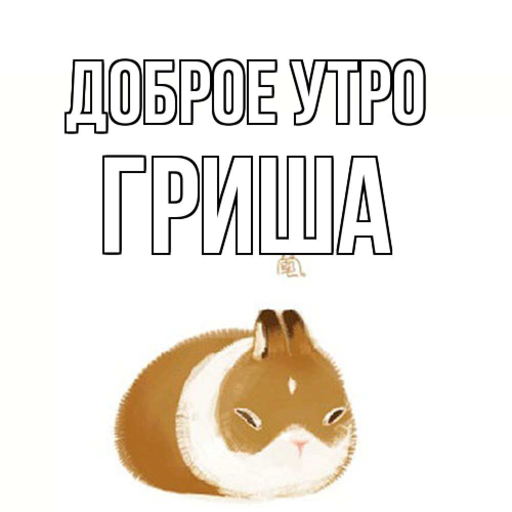 Открытка на каждый день с именем, Гриша Доброе утро хорошего утречка Прикольная открытка с пожеланием онлайн скачать бесплатно 