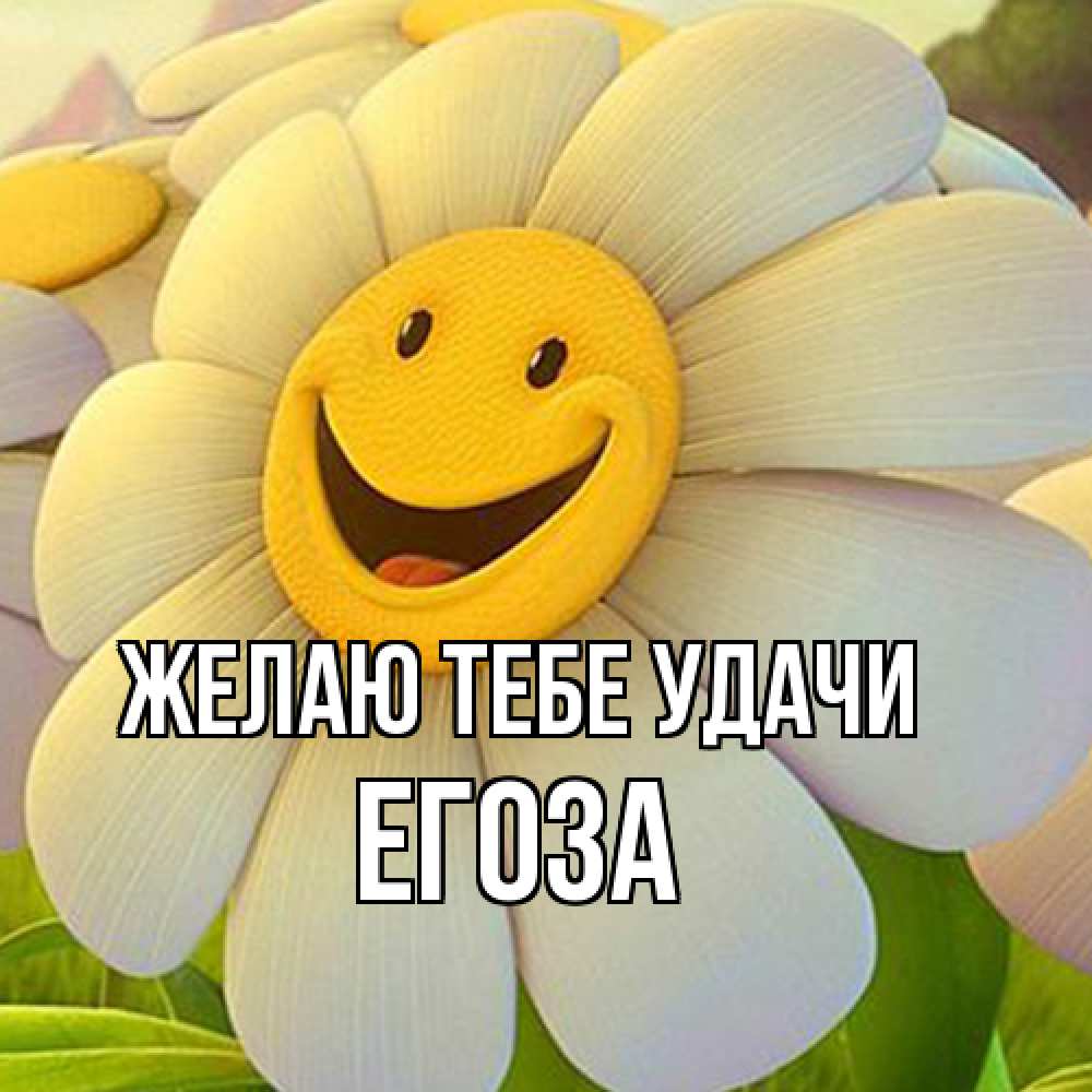 Открытка на каждый день с именем, егоза Желаю тебе удачи подписать открытку своим текстом Прикольная открытка с пожеланием онлайн скачать бесплатно 