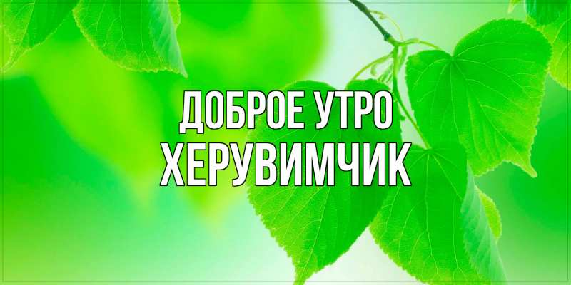 Картинка Доброе утро, Хеpувимчик