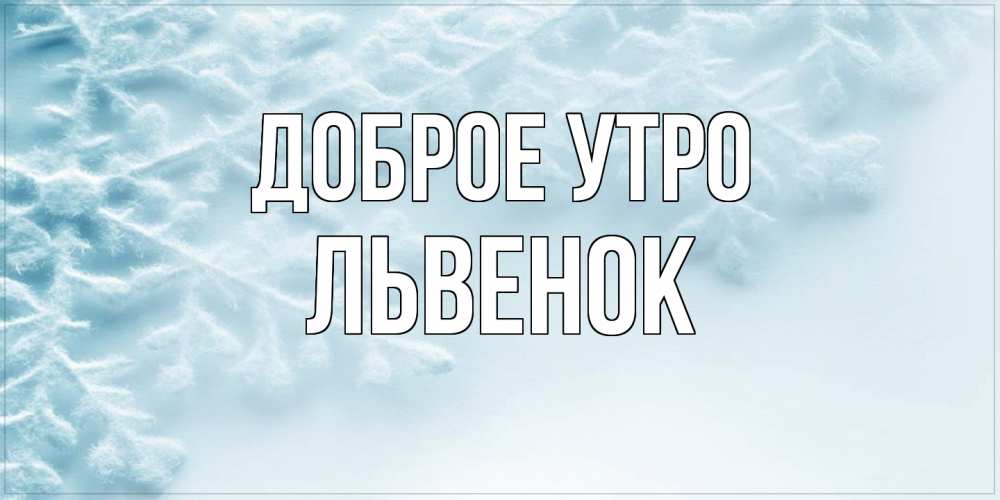 Открытка на каждый день с именем, Львенок Доброе утро классное зимнее утро Прикольная открытка с пожеланием онлайн скачать бесплатно 