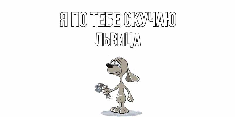 Картинка Я по тебе скучаю, Львица