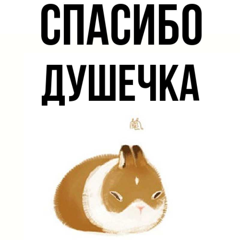 Картинка Спасибо, душечка