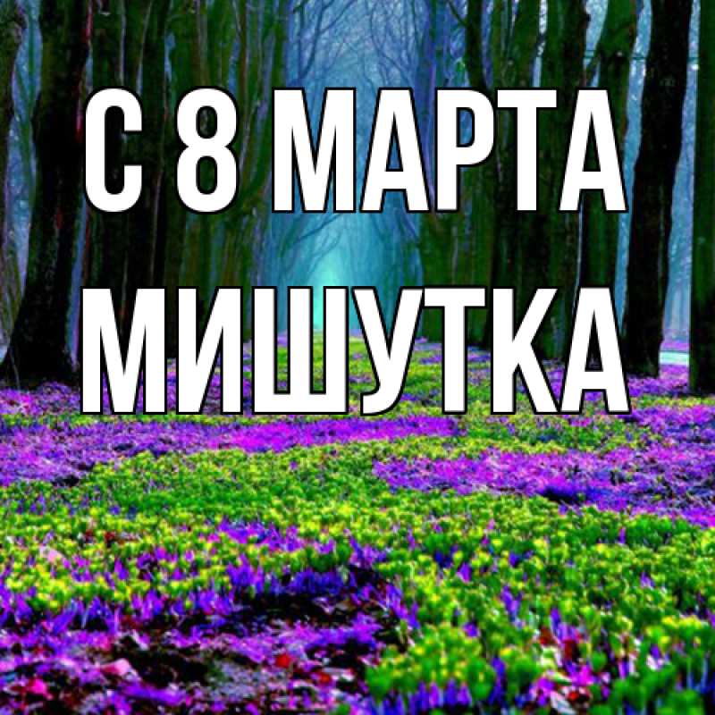Картинка C 8 МАРТА, Мишутка