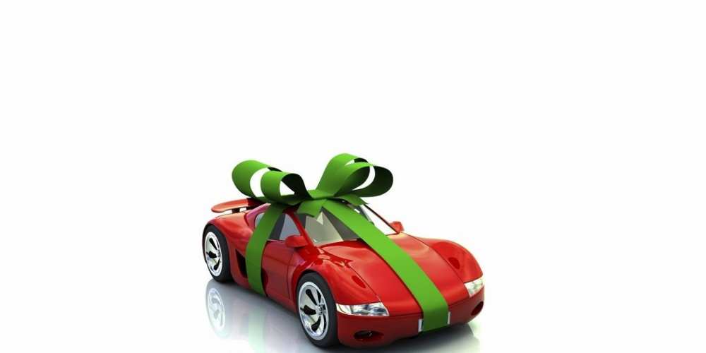 Открытка на каждый день с именем, Витольд С днем рождения машина, бантик Прикольная открытка с пожеланием онлайн скачать бесплатно 