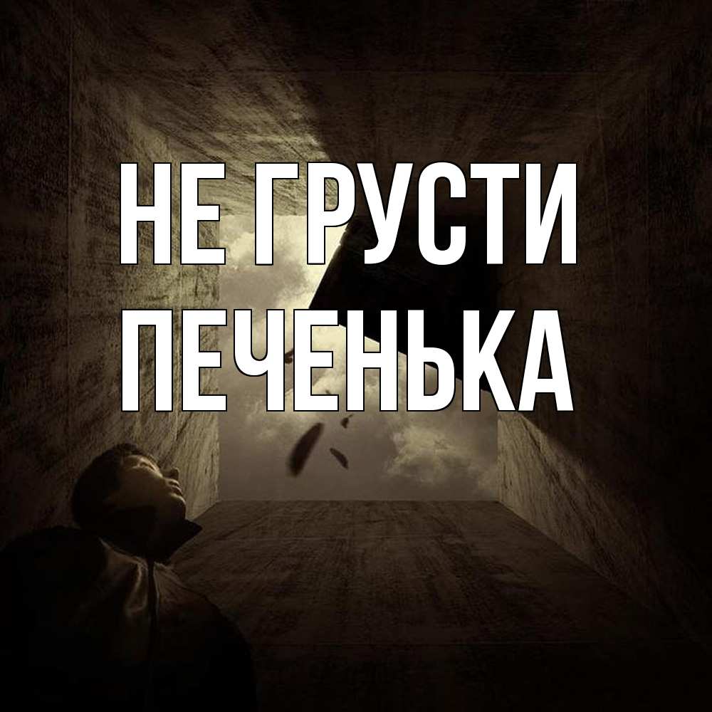 Открытка на каждый день с именем, Печенька Не грусти жуть Прикольная открытка с пожеланием онлайн скачать бесплатно 