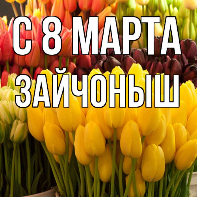 Картинка C 8 МАРТА, зайчоныш