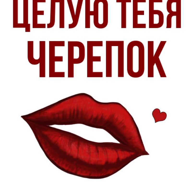 Картинка Целую тебя, Черепок