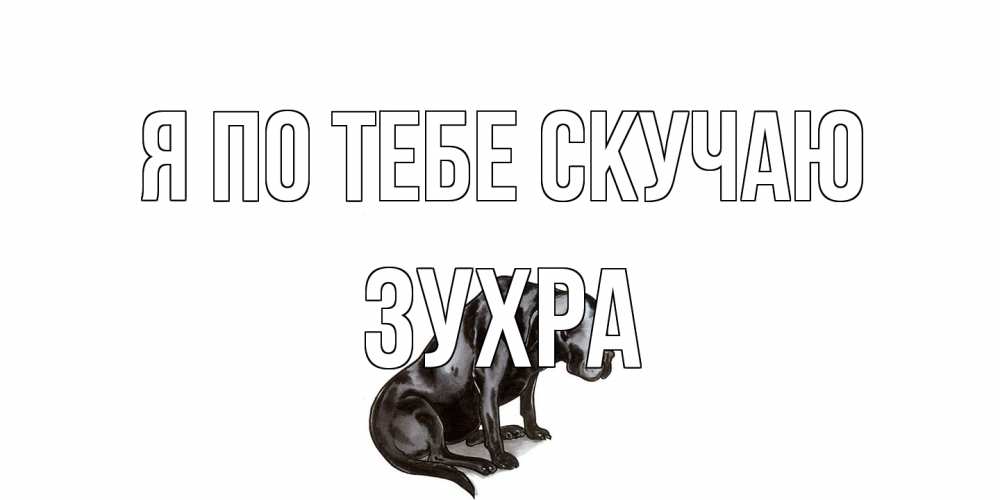 Открытка на каждый день с именем, Зухра Я по тебе скучаю я по тебе скучаю открытка с собакой Прикольная открытка с пожеланием онлайн скачать бесплатно 