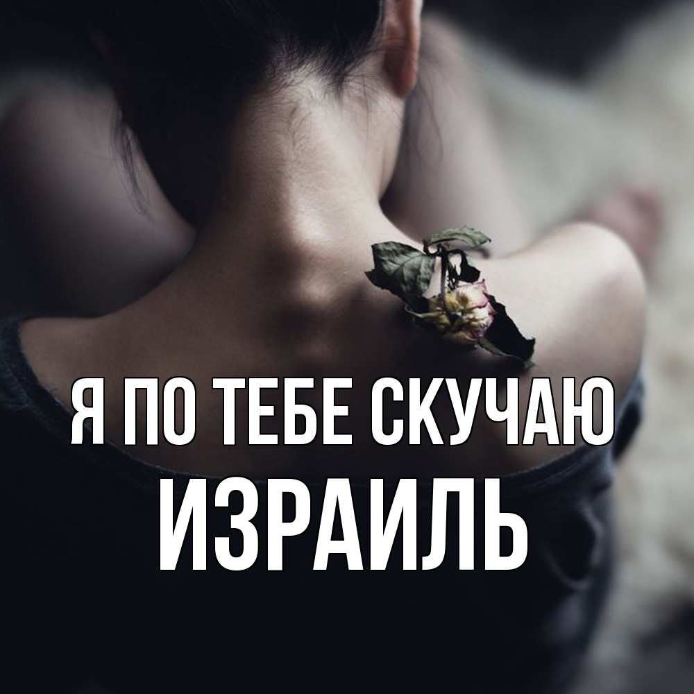 Открытка на каждый день с именем, Израиль Я по тебе скучаю засох цветок Прикольная открытка с пожеланием онлайн скачать бесплатно 
