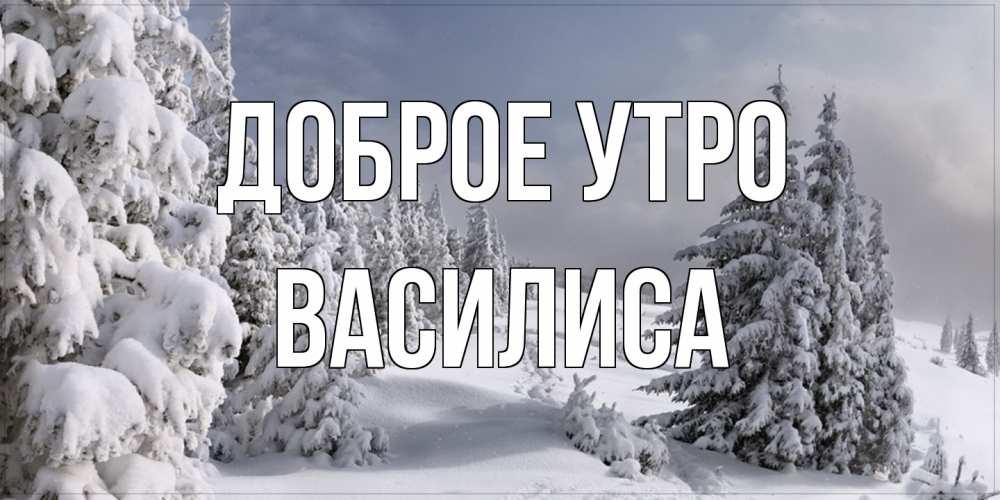 Открытка на каждый день с именем, Василиса Доброе утро пасмурное утро Прикольная открытка с пожеланием онлайн скачать бесплатно 