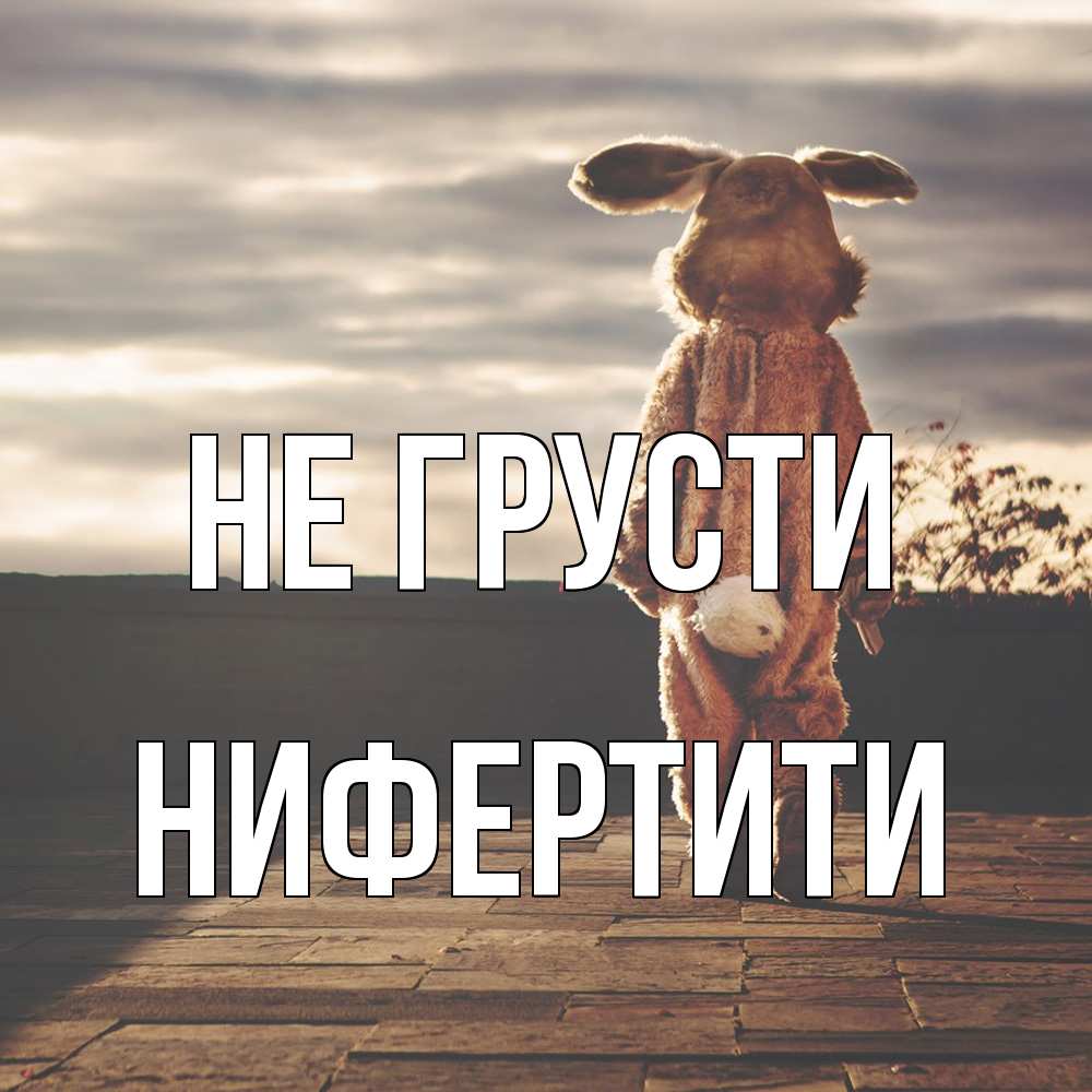Открытка на каждый день с именем, Нифертити Не грусти со спины Прикольная открытка с пожеланием онлайн скачать бесплатно 