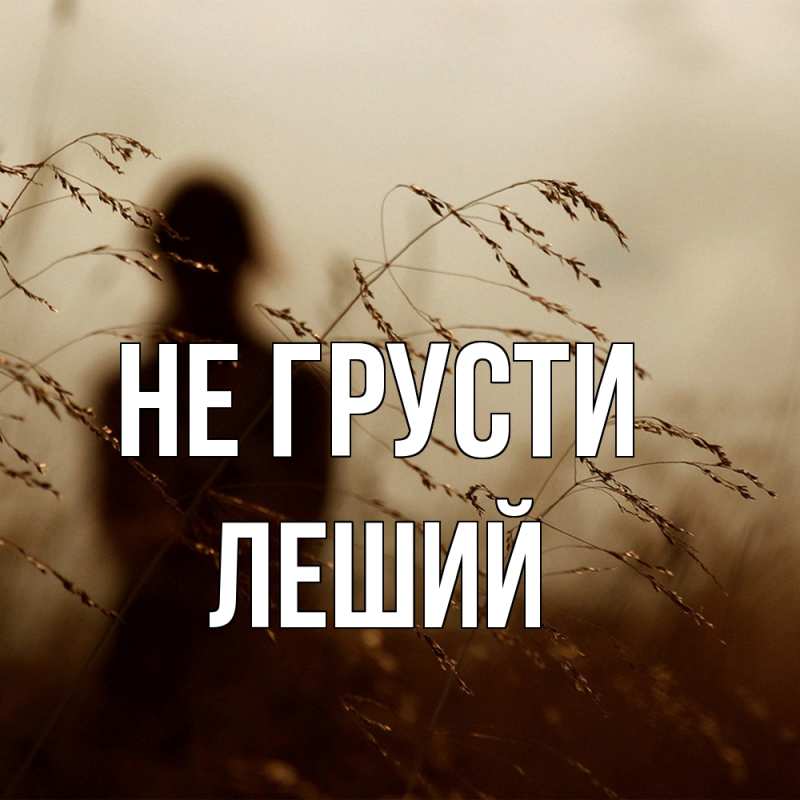 Картинка Не грусти, Леший