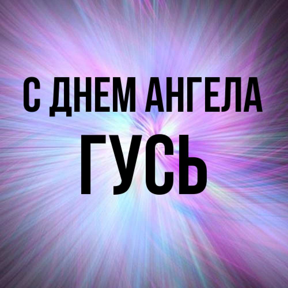 Открытка на каждый день с именем, Гусь С днем ангела ангельский свет Прикольная открытка с пожеланием онлайн скачать бесплатно 