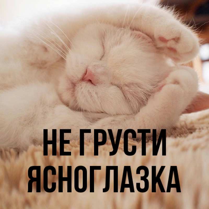 Картинка Не грусти, ясноглазка