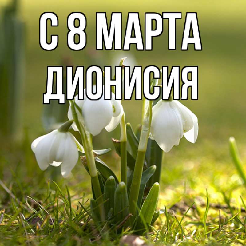Картинка C 8 МАРТА, Дионисия