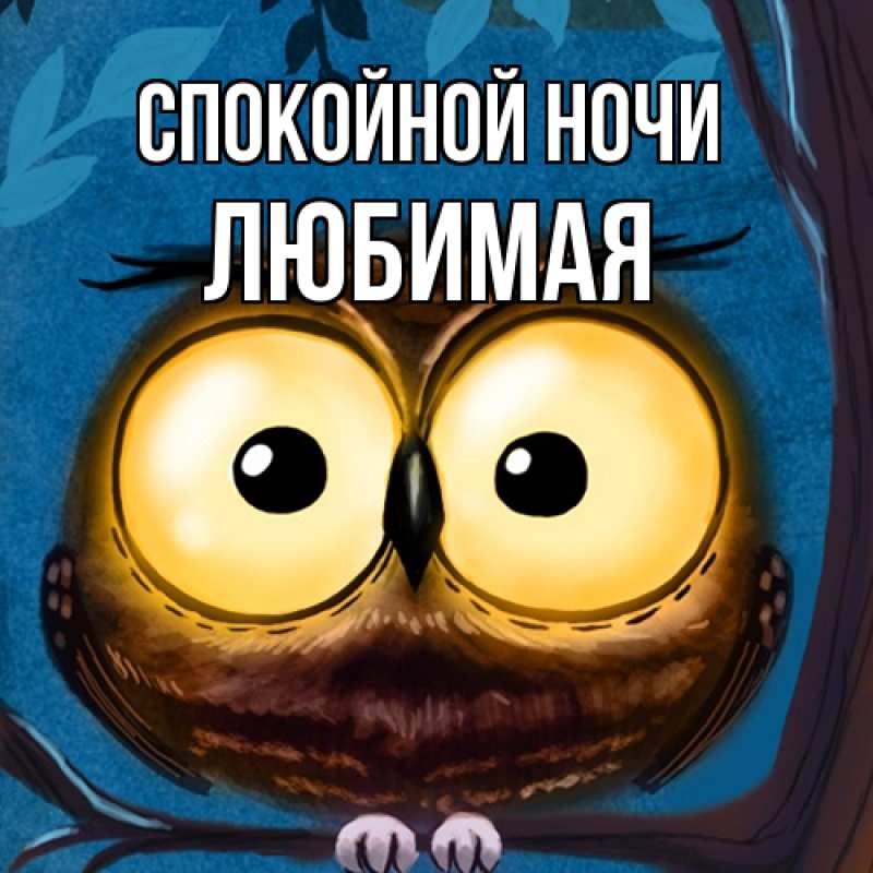 Картинка Спокойной ночи, Любимая