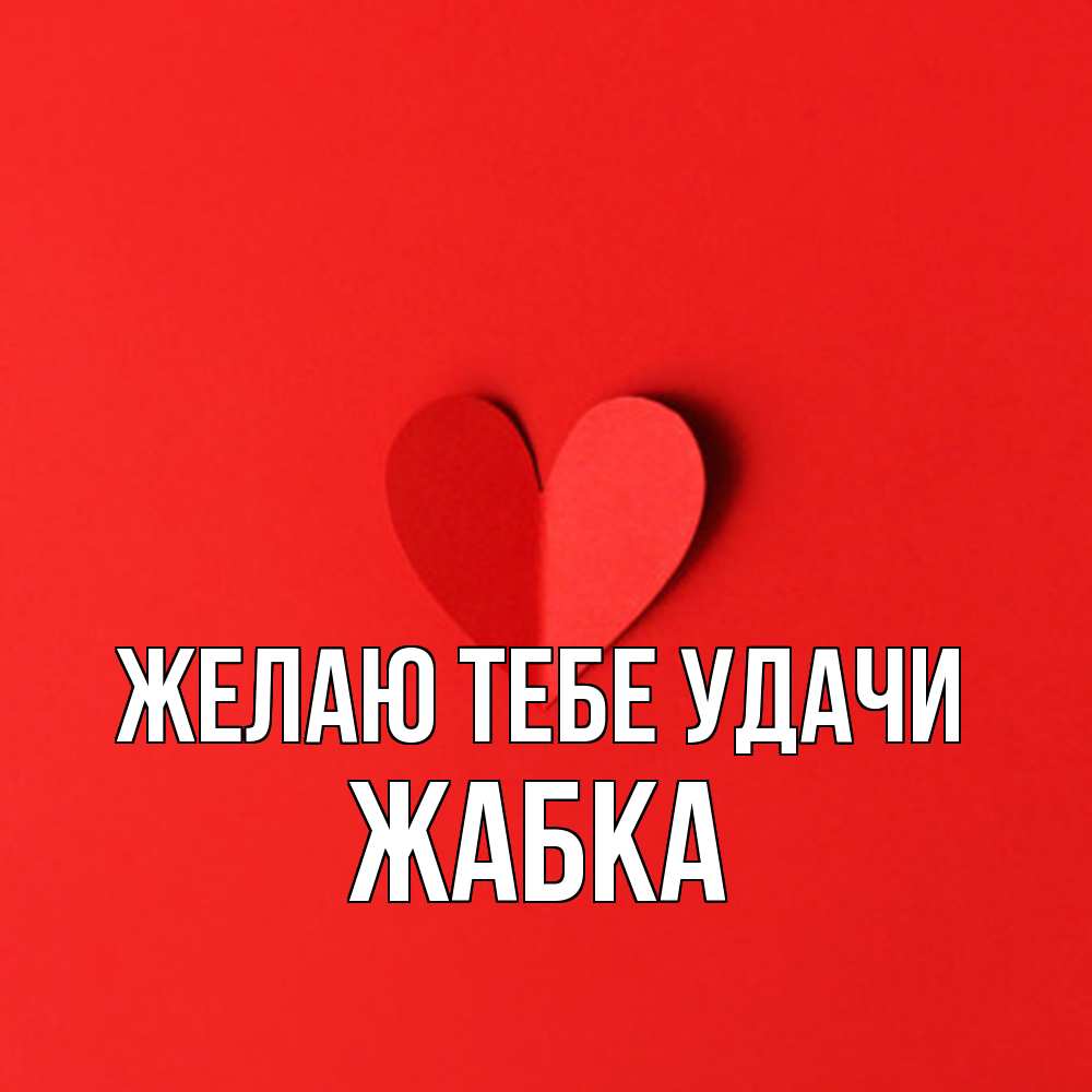 Открытка на каждый день с именем, Жабка Желаю тебе удачи пусть повезет для любимых 1 Прикольная открытка с пожеланием онлайн скачать бесплатно 