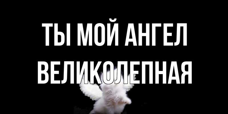 Картинка Ты мой ангел, великолепная