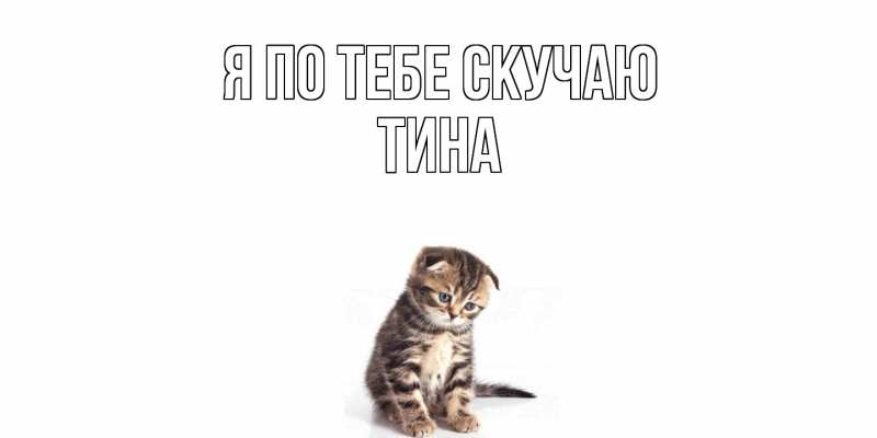 Картинка Я по тебе скучаю, Тина