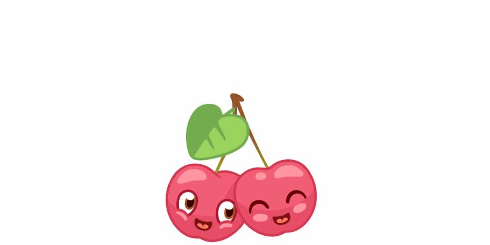 Открытка на каждый день с именем, Cuddles С днем Святого Валентина две вишенки пара на 14 февраля Прикольная открытка с пожеланием онлайн скачать бесплатно 