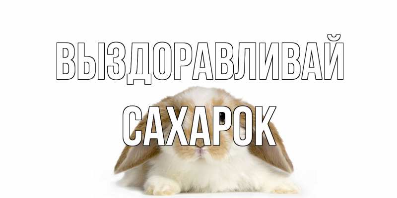 Картинка Выздоравливай, сахарок