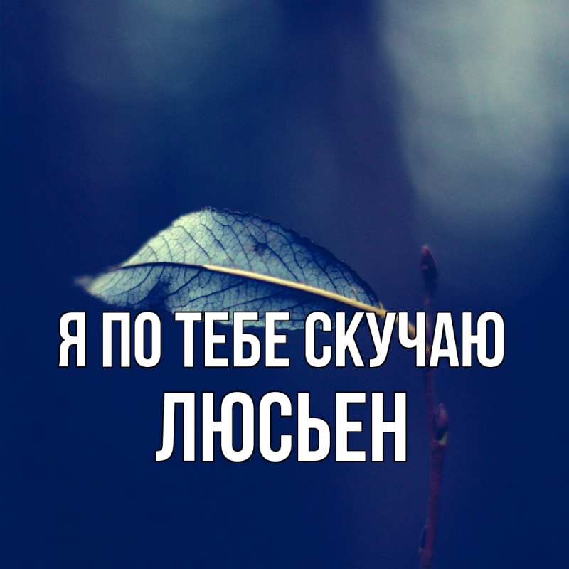 Картинка Я по тебе скучаю, Люсьен