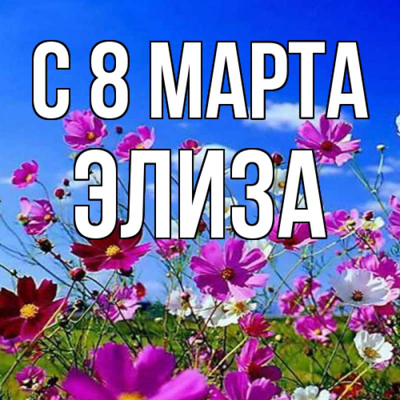 Картинка C 8 МАРТА, Элиза