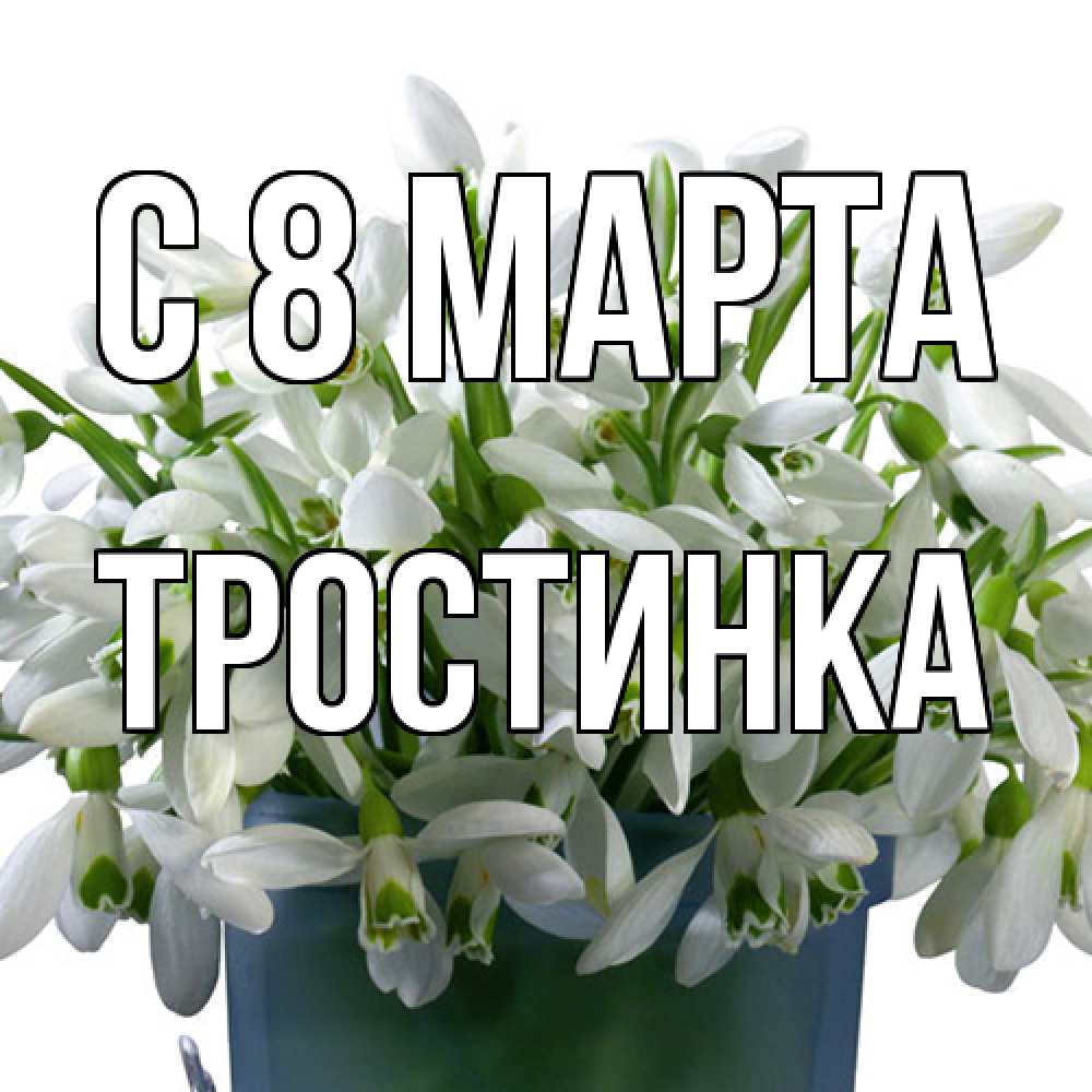 Открытка на каждый день с именем, Тростинка C 8 МАРТА цветы к международному женскому дню Прикольная открытка с пожеланием онлайн скачать бесплатно 