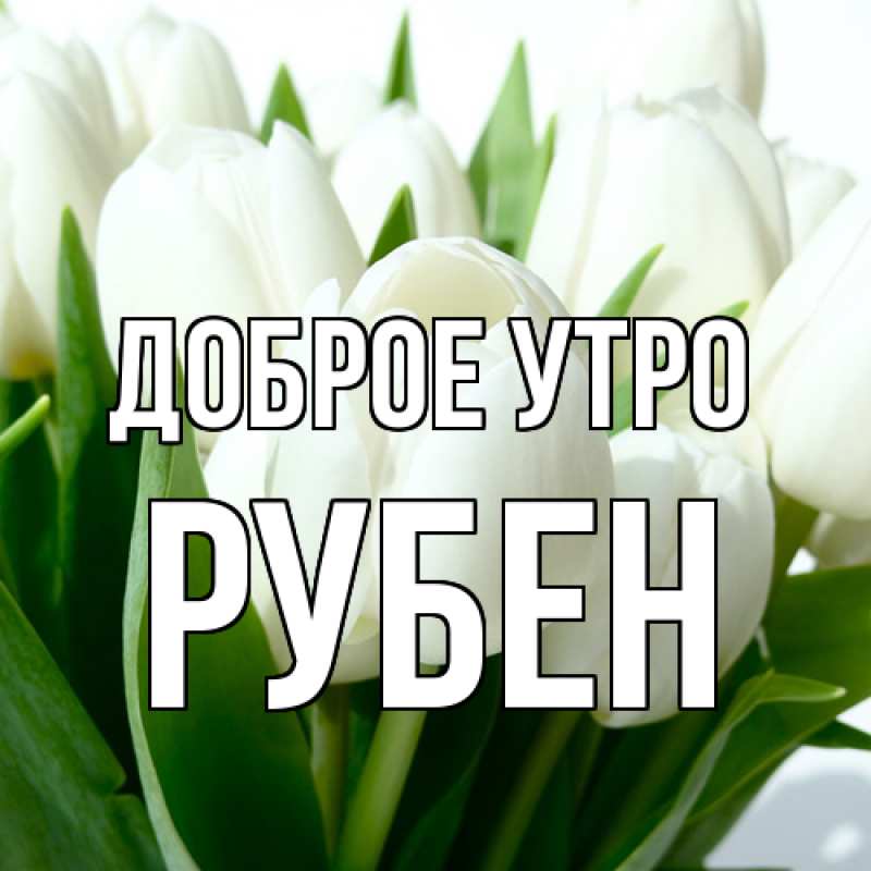 Картинка Доброе утро, Рубен