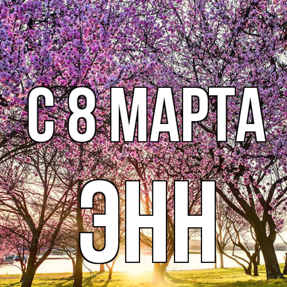 Открытка на каждый день с именем, Энн C 8 МАРТА международный женский день Прикольная открытка с пожеланием онлайн скачать бесплатно 