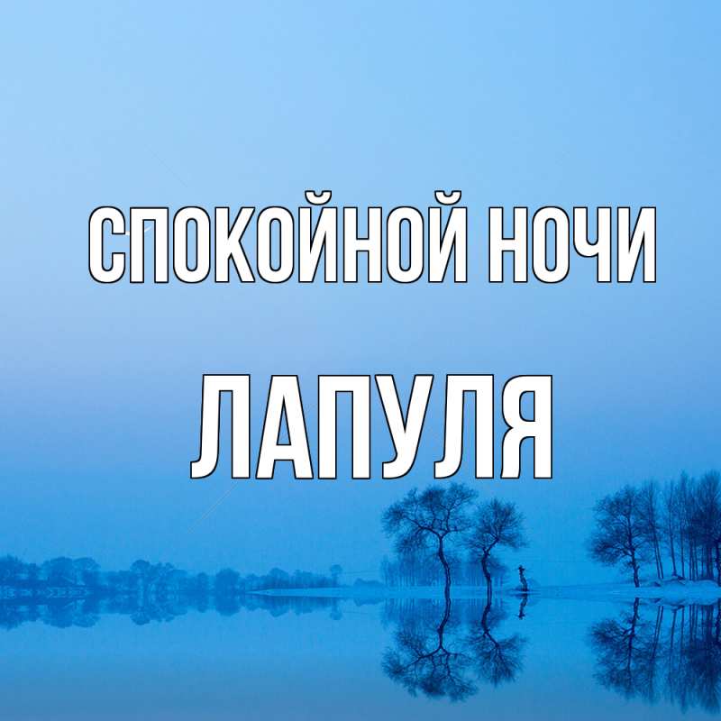 Картинка Спокойной ночи, Лапуля