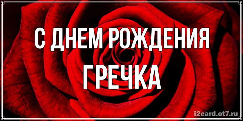 Картинка С днем рождения, Гречка