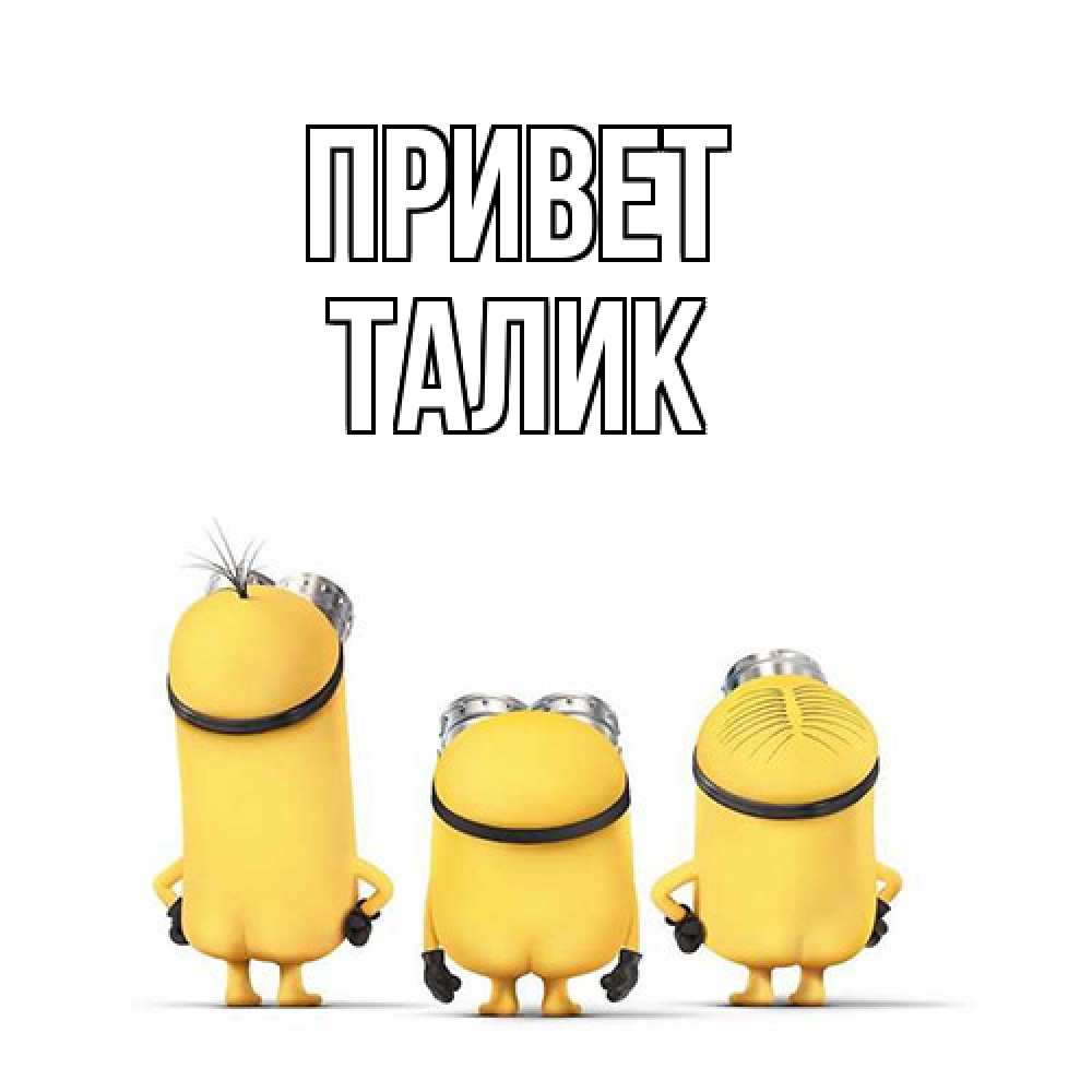 Открытка на каждый день с именем, Талик Привет приветики Прикольная открытка с пожеланием онлайн скачать бесплатно 