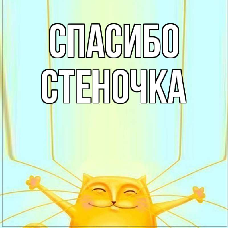 Картинка Спасибо, Стеночка