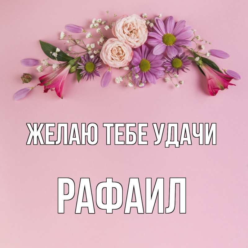 Картинка Желаю тебе удачи, Рафаил