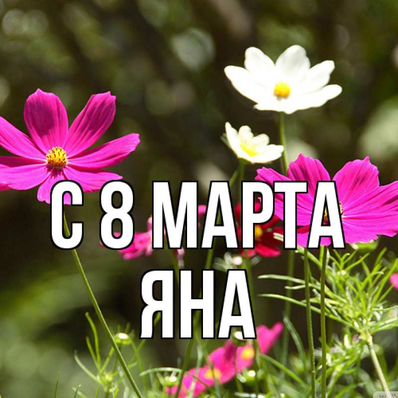 Картинка C 8 МАРТА, Яна